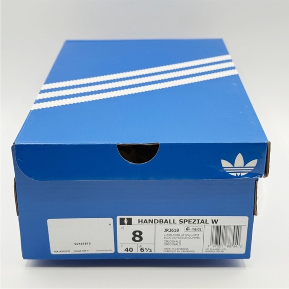 Adidas Handball Spezial W Sneakers Size 8 Womens Lime Green/Blue JR3618 - Picture 4 of 7